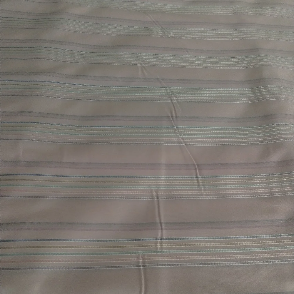 New 3 Continuous Yards Of Light Pink Striped Fabric in Pastel Shades - Picture 1 of 3